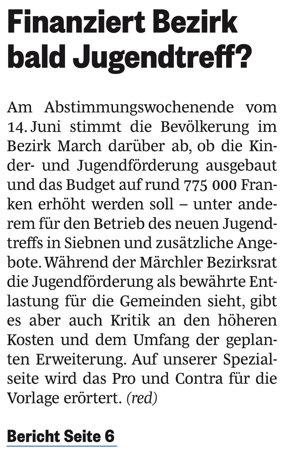 Zeitungsbericht vom 26.05.2026 1